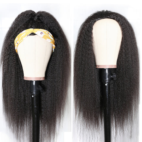Kinky Straight Flipover Half Wig – Natural Blend Collection (Pre-Order)