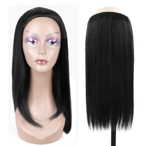 Straight Flipover Half Wig
