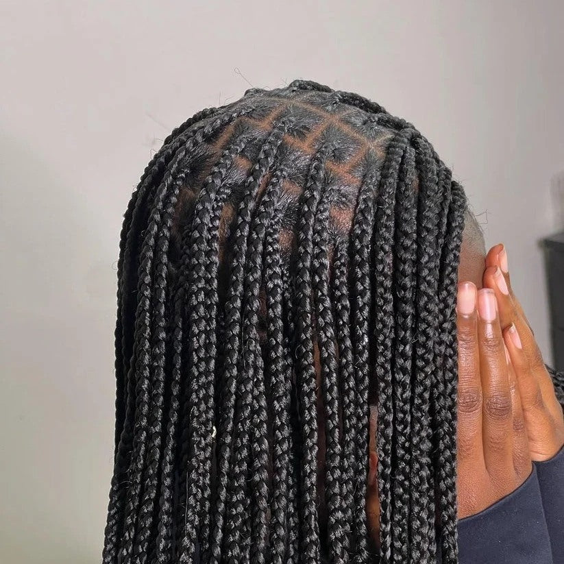 💇‍♀️Knotless Braids Mid Back Length – R495 (Includes Wash & Hairpiece)  Secure Your Spot Today.